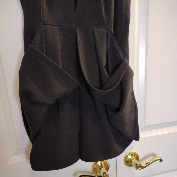 FREE PEOPLE Romper Troublemaker Plunge w/ Pockets! Black 6 - Picture 11 of 14